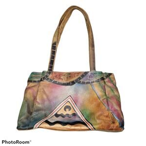 Anuschka Handpainted Soft Leather Shoulder/ Hand Bag